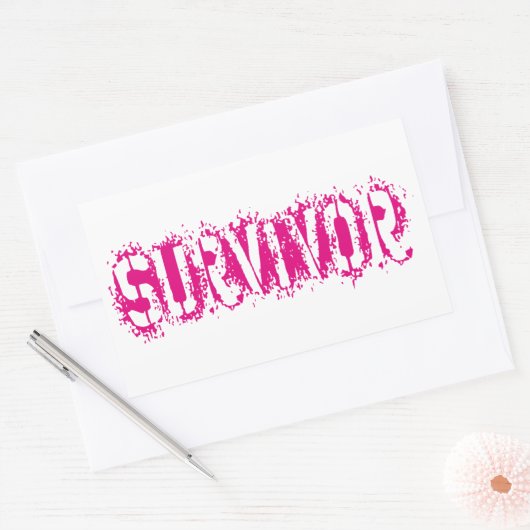 STICKER RECTANGULAIRE SURVIVANT (Enveloppe)