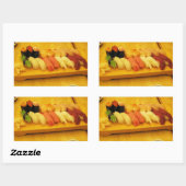 Sticker Rectangulaire Sushi 寿 司 (Feuille)