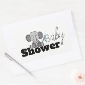 Sticker Rectangulaire Sweet Baby Elephant, Baby shower (Enveloppe)