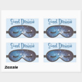 Sticker Rectangulaire Sweet Dreams Masque Visage (Feuille)