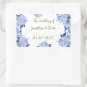 Sticker Rectangulaire Sweet Shower Spring purple Floral Wedding (Sac)