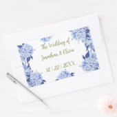 Sticker Rectangulaire Sweet Shower Spring purple Floral Wedding (Enveloppe)