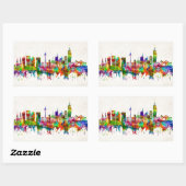 Sticker Rectangulaire Sydney Australia Skyline (Feuille)