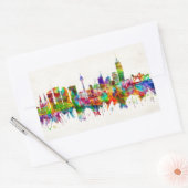Sticker Rectangulaire Sydney Australia Skyline (Enveloppe)