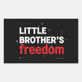 Sticker Rectangulaire symbol Freedom Equality America flag red (Devant)