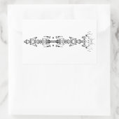 Sticker Rectangulaire Symbole Abstrait (sceptre) v1 (Sac)