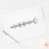 Sticker Rectangulaire Symbole Abstrait (sceptre) v1 (Enveloppe)