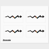 Sticker Rectangulaire Symbole amérindien Snake (Feuille)