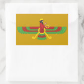 Sticker Rectangulaire Symbole de Faravahar (Sac)