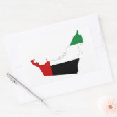 Sticker Rectangulaire symbole de la forme du drapeau des émirats arabes  (Enveloppe)