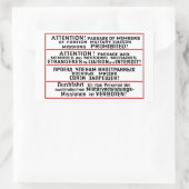 Sticker Rectangulaire Symbole de mission Memorabilia (Sac)