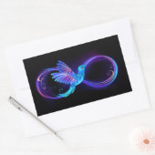 Sticker Rectangulaire Symbole de Neon Infinity par Glowing Hummingbird (Enveloppe)