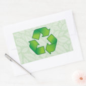 Sticker Rectangulaire Symbole de recyclage (Enveloppe)