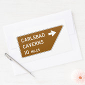 Sticker Rectangulaire Symbole des grottes de Carlsbad