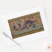 Sticker Rectangulaire Symbole dragon chinois Antique asiatique (Enveloppe)