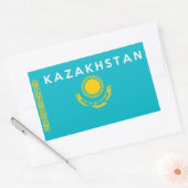 Sticker Rectangulaire symbole du pays du kazakhstan (Enveloppe)