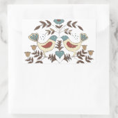 Sticker Rectangulaire SYMBOLE Hex Amish néerlandais Pennsylvanie Bird Am (Sac)