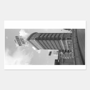 Sticker Rectangulaire SYMBOLE OCCIDENTAL NOIR ET BLANC Architecture Phot