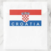 Sticker Rectangulaire symbole pays croate nom du symbole (Sac)