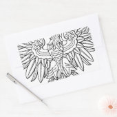 Sticker Rectangulaire Symbole polonais (Enveloppe)