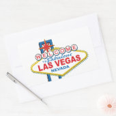 Sticker Rectangulaire SYMBOLE RÉtro DE Las Vegas (Enveloppe)
