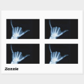 Sticker Rectangulaire SYMBOLE Shaka X-Ray (Perdre la main) (Feuille)