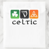 Sticker Rectangulaire Symboles celtiques (Sac)