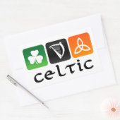 Sticker Rectangulaire Symboles celtiques (Enveloppe)