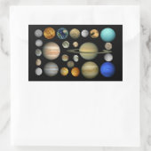 Sticker Rectangulaire Système solaire (Sac)