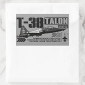 Sticker Rectangulaire T-38 Talon (Sac)