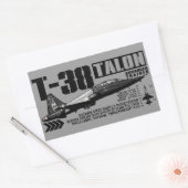 Sticker Rectangulaire T-38 Talon (Enveloppe)