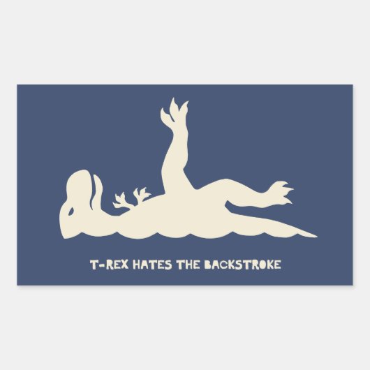 Sticker Rectangulaire T-Rex (Devant)