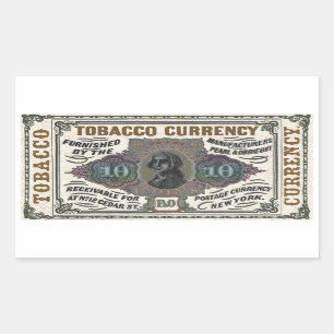 Sticker Rectangulaire Tabac vintage objet promotionnel - coloré
