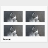 Sticker Rectangulaire Tabby Kitten (Feuille)