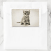 Sticker Rectangulaire Tabby Kitty (Sac)