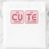 Sticker Rectangulaire Table périodique mûre (Sac)