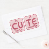 Sticker Rectangulaire Table périodique mûre (Enveloppe)