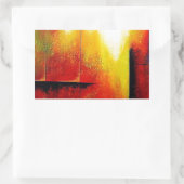 Sticker Rectangulaire Tableau Abstrait de Hizli (Sac)