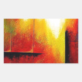 Sticker Rectangulaire Tableau Abstrait de Hizli (Devant)