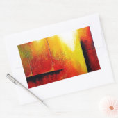 Sticker Rectangulaire Tableau Abstrait de Hizli (Enveloppe)