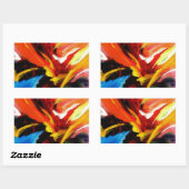 Sticker Rectangulaire Tableau Abstrait de Serdar Hizli (Feuille)
