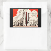 Sticker Rectangulaire Tableau comparatif Queen Mary (Sac)