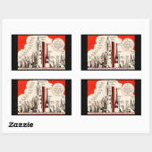 Sticker Rectangulaire Tableau de comparaison Queen Mary (Feuille)
