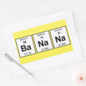 Sticker Rectangulaire Tableau périodique BaNaNa (Enveloppe)