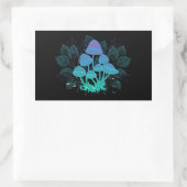 Sticker Rectangulaire Tabourets dans Bushes (Sac)