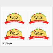 Sticker Rectangulaire Taco 'Bout A Fiesta (Feuille)