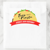 Sticker Rectangulaire Taco 'Bout A Fiesta (Sac)