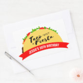 Sticker Rectangulaire Taco 'Bout A Fiesta (Enveloppe)