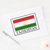 Sticker Rectangulaire Tadjikistan (Enveloppe)