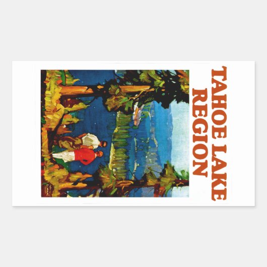 Sticker Rectangulaire Tahoe Lake (Devant)